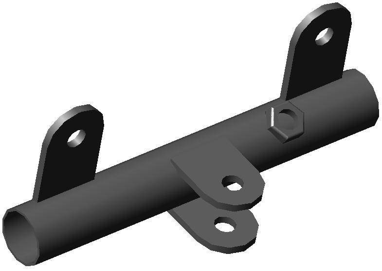 Armsteun hoekverstelling 19mm, zwart (UITLOOP ARTIKEL)